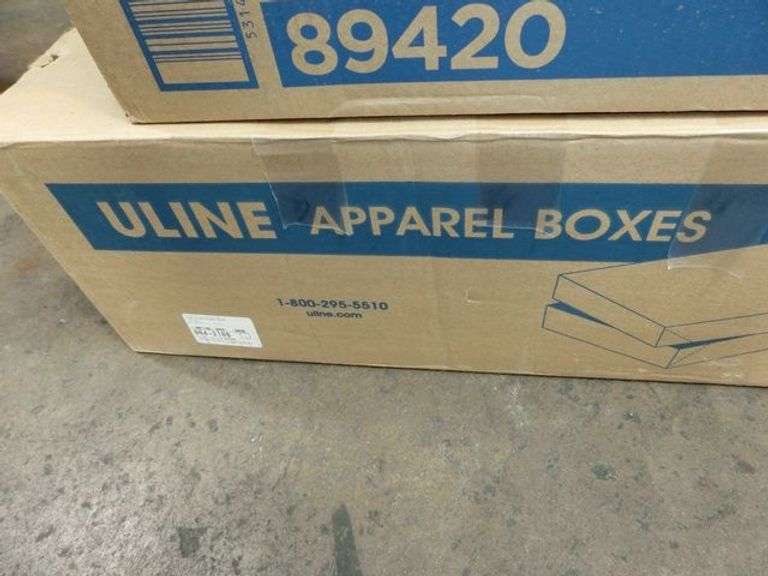 (2) CASES TOILET PAPER, 6 ROLLS PER BOX AND (1) CASE APPAREL BOXES ...