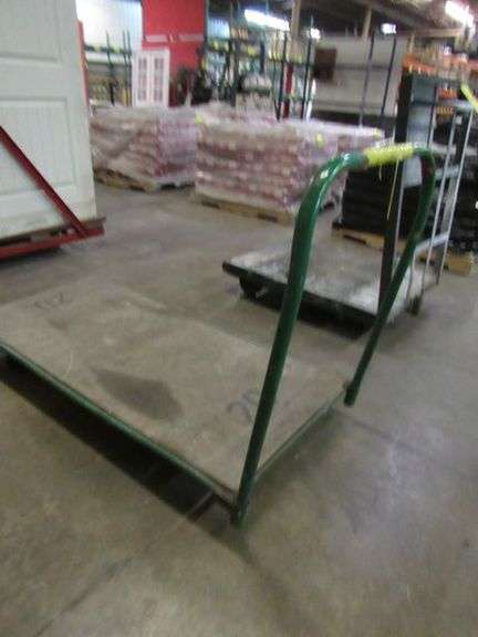 WAREHOUSE FLAT CART - APPROX. 60" X 28" X 40" PORTABLE