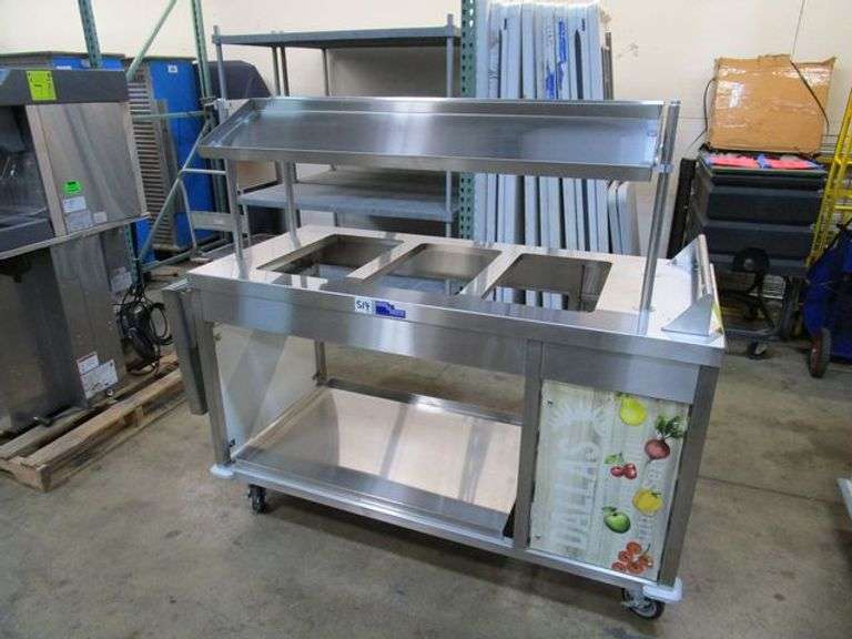 MOD U SERVE PORTABLE STAINLESS STEEL GRAB & GO ISLAND