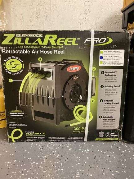 ZILLA REEL RETRACTABLE AIR HOSE REEL L8306FZ