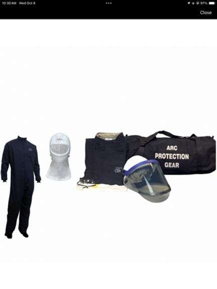 CHICAGO PROTECTIVE APPAREL ARC FLASH CLOTHING KIT LARGE AG12-CU-L-Y