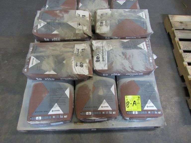 TEXRITE PORCELAIN MB DRY SET MORTAR - APPROX. !2) 50-LB BAGS MB GRAY