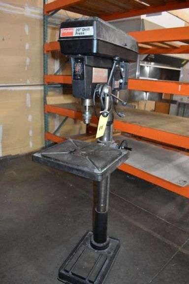 DAYTON 20" DRILL PRESS, FLOOR MODEL, 9-SPEED, MODEL 3Z919C, 115 VOLT