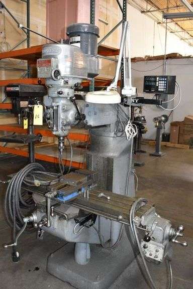 BRIDGEPORT VERTICAL MILL, SERIES I, S/N 89479-2, 2 HP, SONY LH51 TOUCH PAD, POWER TABLE, LIGHT AND VISE