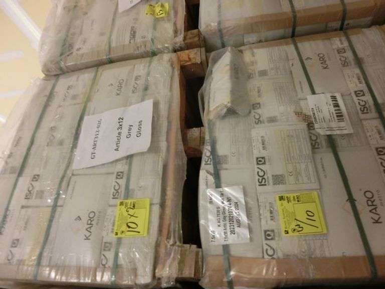 PALLET, APPROX. (32) CARTONS KAG7530G 7.5 X 30 ANTIC GREY GLOSSY WALL TILE 2023120107V4-N1 (sold 2x the money)