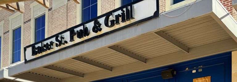 LOT OF (2) "BAKER ST. PUB & GRILL" RAISED LETTERING SIGNAGE BOARDS