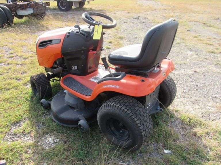 ARIENS RIDING MOWER INTEK-TWIN 656-CC 20-HP BRIGGS AND STRATON ENGINE 46" CUT *FLAT TIRES - CONDITION UNKNOW*