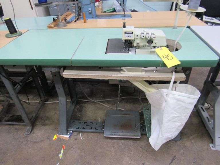 OVERLOCK SEWING MACHINE CONSEW MDL 393B SERGER WITH FOOT SWITCH AND ...