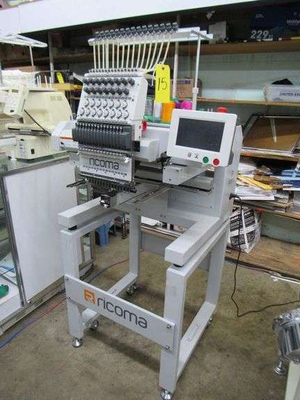 EMBROIDERY MACHINE RIWMA MDL MT-1501 NEW IN 2020 S/N 1302012500 15-STITCH
