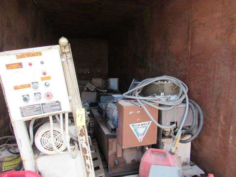 CONTENTS OF CONTAINER - POWER UNITS AND CONTROL PANELS, AS SHOWN