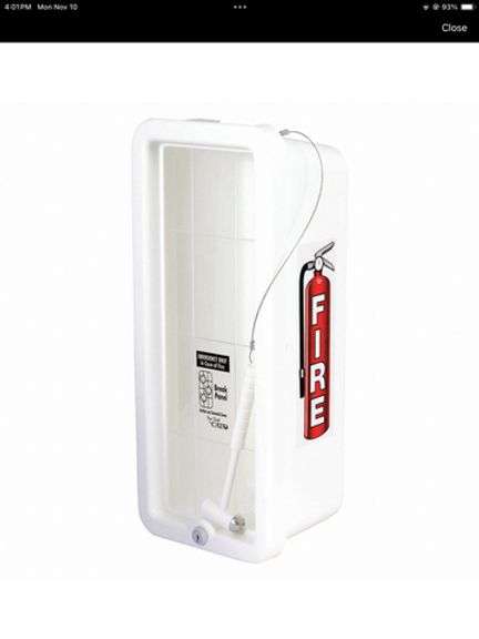 CATO FIRE EXTINGUISHER CABINET 2.5-5LB WHITE - 105-5WWC-H