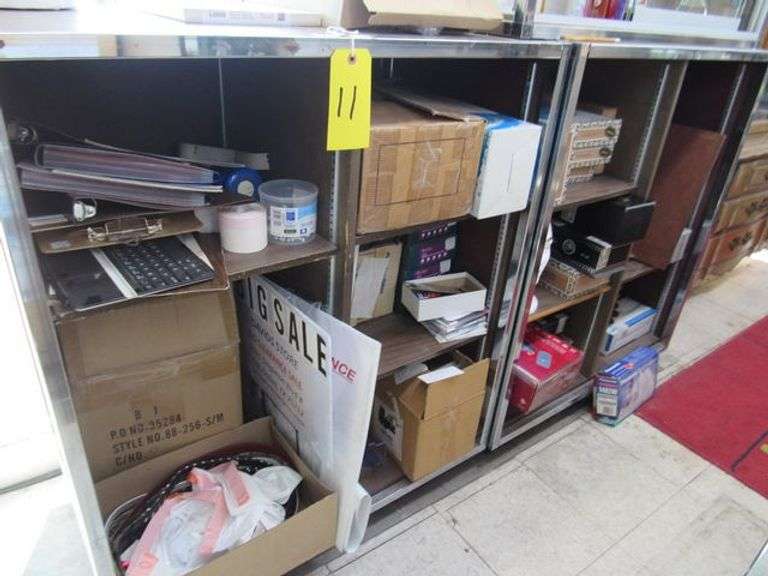 LOT, (2) STORAGE CABINETS - APPROX. 42" X 36" X 23 WITH CONTENTS