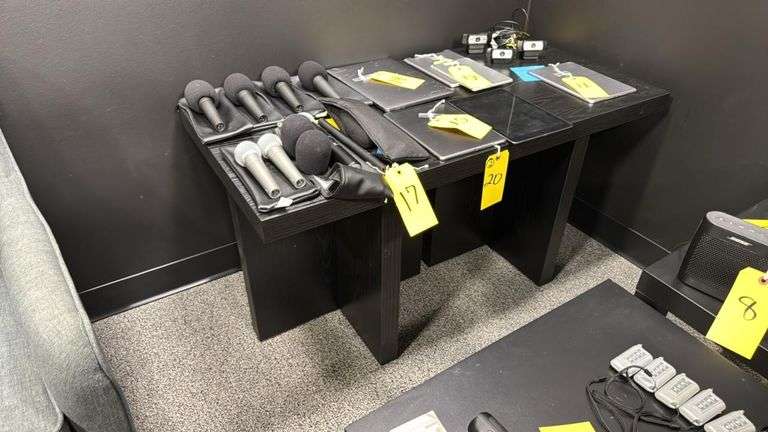 Black Wood Table, No Contents