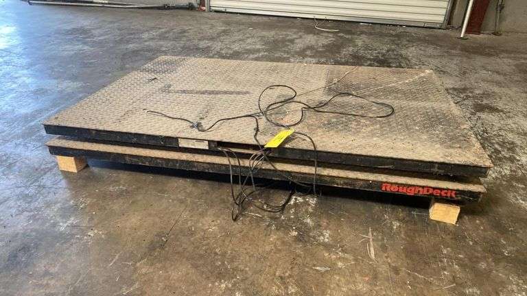 Rice Lake RoughDeck Industrial Floor Scale, 5000 lb Capacity, S/N 47-06870