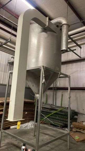 Stainless Steel Industrial Process Tank, Cone Bottom, 1000 Gallons