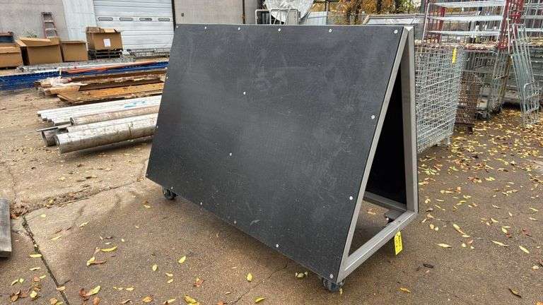 A-frame , Metal Frame, 4 Swivel Casters, Black