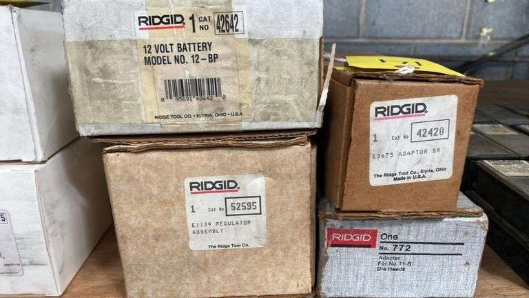 Assorted Ridgid Tools and Supplies