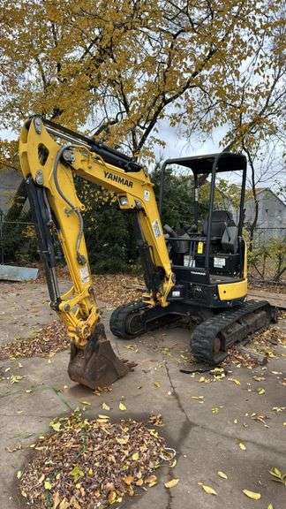 Yanmar ViO25-6A Crawler Excavator, 20.4 HP, 5,289 lbs, Rubber Tracks