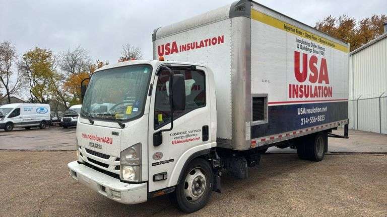 2021 Isuzu NPR Box Truck with Insulation Equipment, 82k Miles - VIN: JALC4W169M7K01446