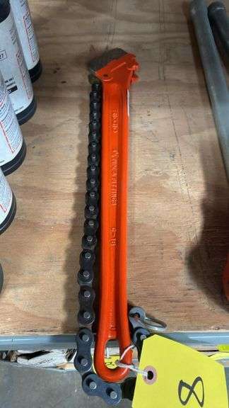 RIDGID C-18 Chain Pipe Wrench, 24-Inch, Orange