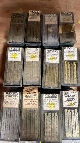 RIDGID Pipe Threading Dies, Alloy & High-Speed Steel, Various Sizes