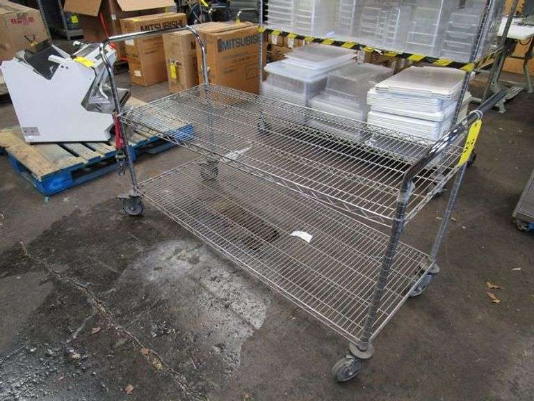 24 Inch Rack Metro PORTABLE METRO RACK/CART WITH HANDLES - APPROX. 24
