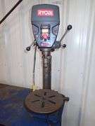 RYOBI BENCH PRESS DRILL DP121L MOUNTED TO STEEL WORK TABLE