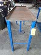 (3) ASSORTED STEEL TABLES / SHELVING