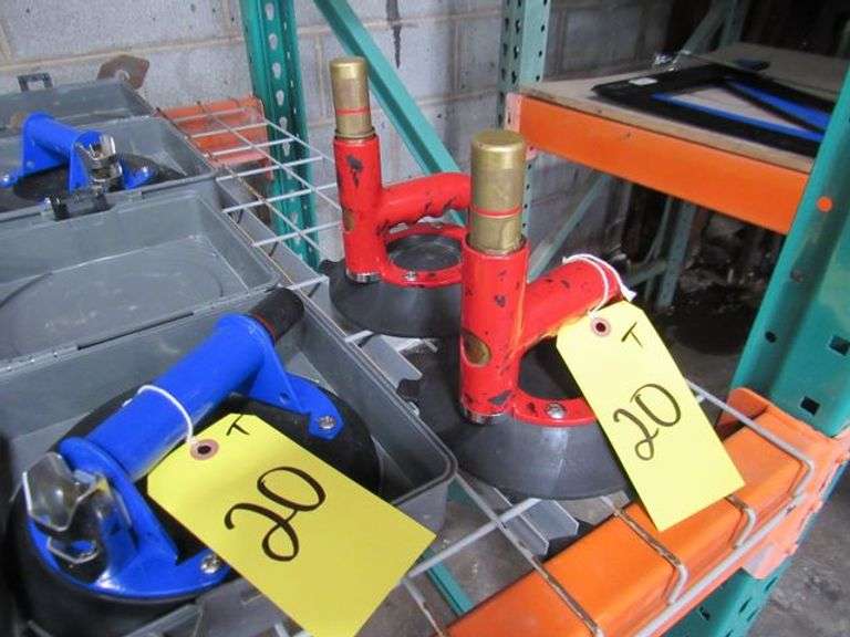 (6) ASSORTED VACUUM GLASS LIFTER
