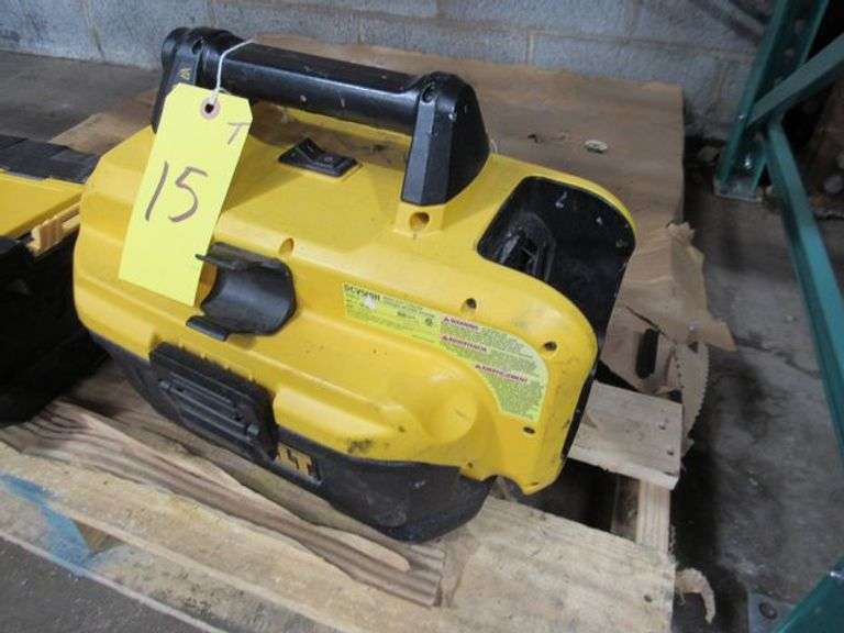 LOT, (1) 2-GALLON CORDLESS WET/DRY VACUUM DEWALT DCV580H AND (1) TOUGH SYSTEM MUSIC DEWALT DWST08810, BOTH AS SHOWN *NO CORDS PROVIDED*