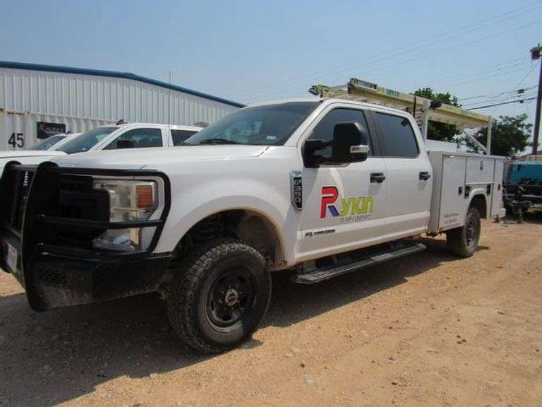 2020 FORD F-350 SUPER DUTY LARIAT 4WD SERVICE TRUCK VIN 1FT8W3BTXLEC19535