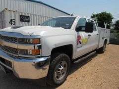 2019 CHEVROLT SILVERADO 2500HD HIGH CTY 4WD SERVICE TRUCK VIN 1GC1KREY6KF219997