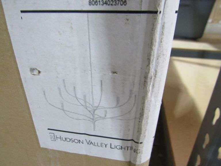 HUDSON VALLEY VINTAGE GOLD LEAF CHANDELIER #9612-VGL