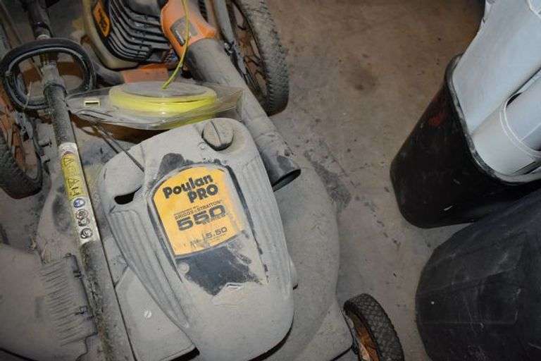 LOT, (1) POULAN PRO LAWN MOWER, (1) POULON PRO BLOWER AND (1) BOLENS WEED EATER *ALL GAS POWERED*