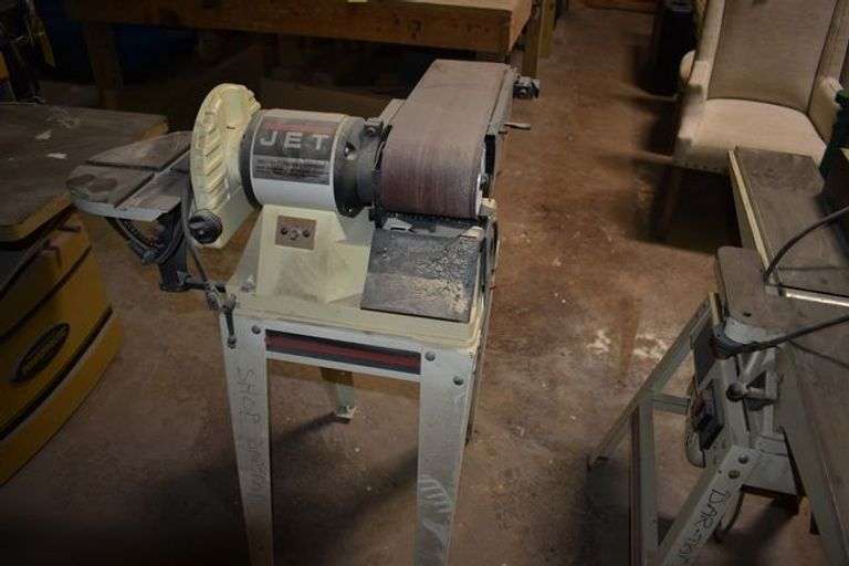JET BELT SANDER/DISC GRINDER WITH JSG-96 3/4-HP 115-V S/N 80317684