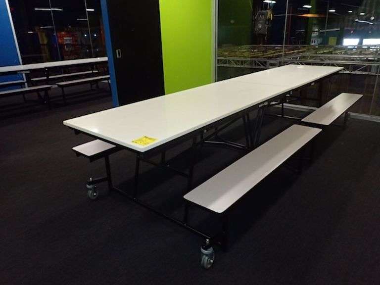 Learniture Mobile Bench Cafeteria Table 12' **sold 2X the money**