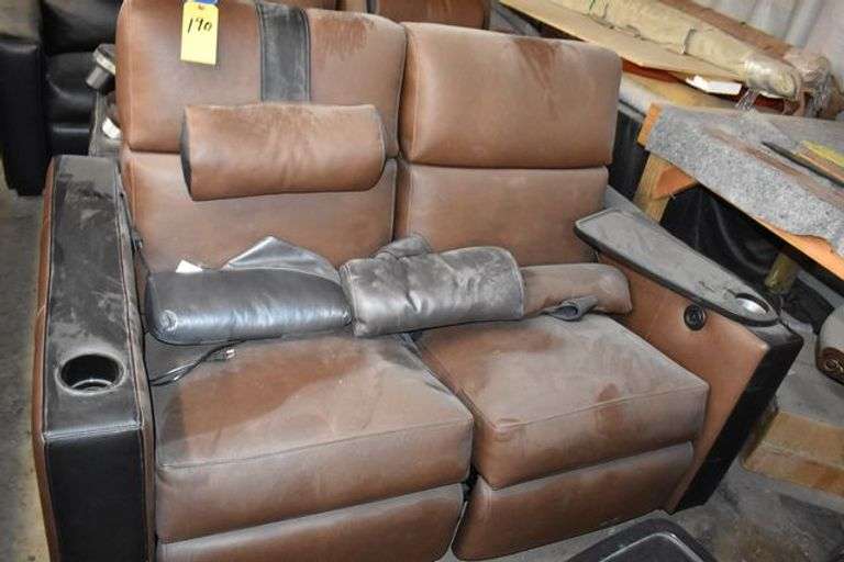 (2) SETS THEATER STYLE SEATING POWER RECLINING 110-V