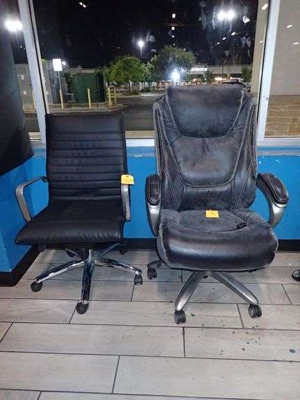 (2) Assorted Rolling Office Chairs
