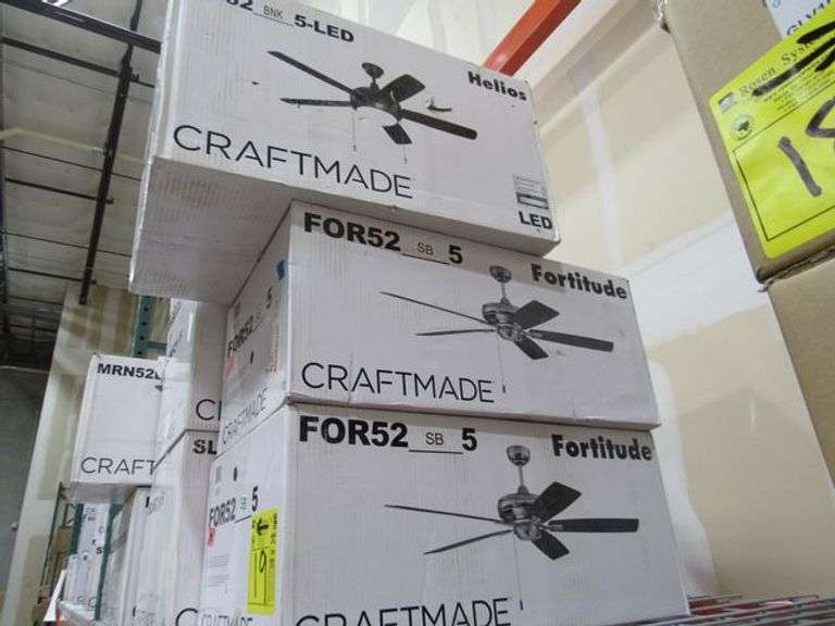LOT OF APPROX. (11) ASSORTED CRAFTMADE CEILING FANS