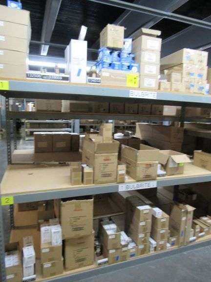 CONTENTS OF SHELF, APPROX. (40) BOXES OF ASSORTED BULBRITE LIGHT BULBS