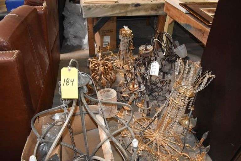 (6) ASSORTED CHANDELIERS AS SHOWN