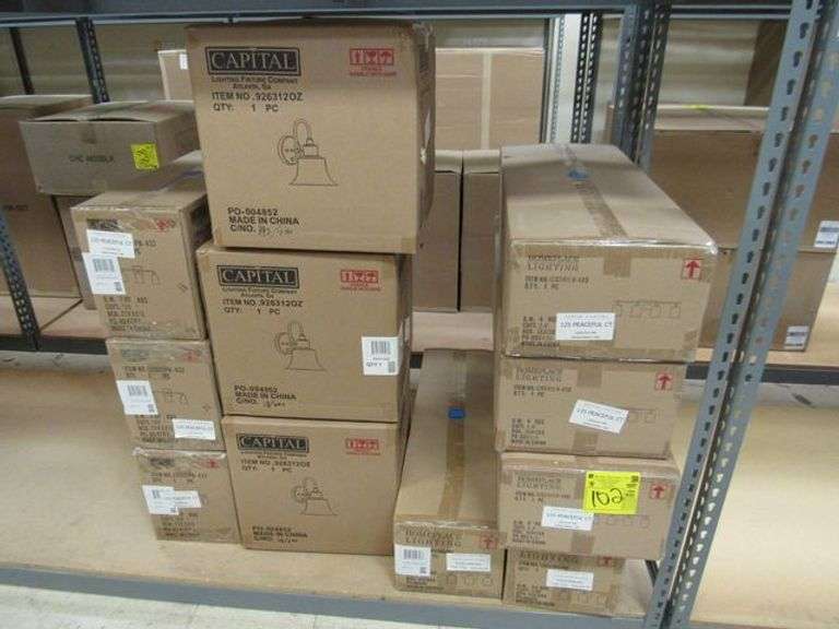 LOT OF APPROX. (3) CAPITAL 4-LIGHT SCONCES #128541CH-449, (2) 3-LIGHT SCONCES #128531BN-449, (3) 3-LIGHT SCONCES #121831PN-432 & (3) WALL MOUNT LIGHTS #92631202