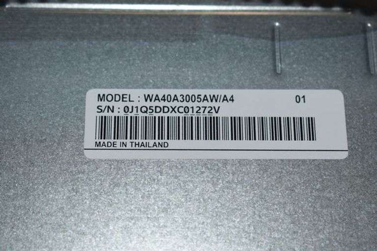 SAMSUNG WASHER MDL WA40A3005AW/A4 WHITE 120-V