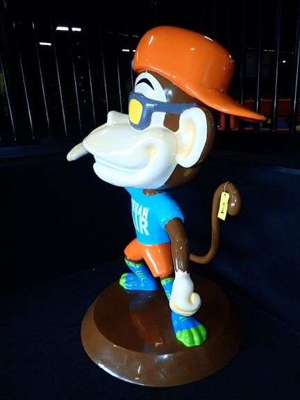Urban Air Monkey Statue Approx. 4' X 5.5'