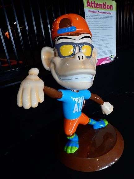 Urban Air Monkey Statue Approx. 4' X 5.5'