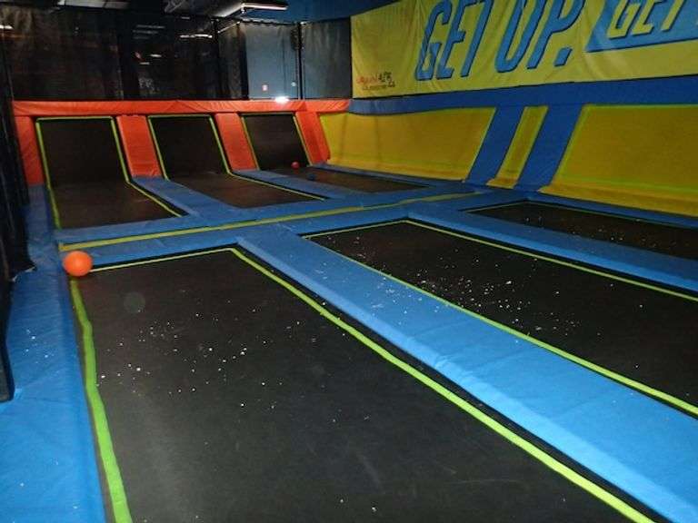 Dodgeball Trampoline Zone Approx. 50' X 25' X 12.5'
