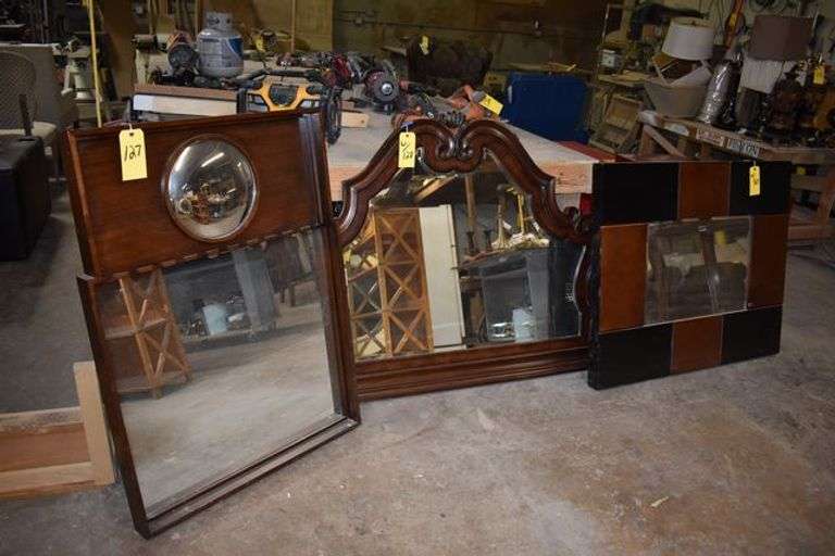 (3) ASSORTED MIRRORS AS SHOWN