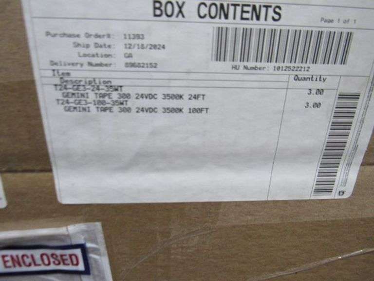 CONTENTS OF SHELF, ASSORTED WAC LIGHTING PRODUCTS, LED SCONCES, LED OUTDOOR SCONCES, HARDWARE, GEMINI TAPE, LED PANELS, ETC.