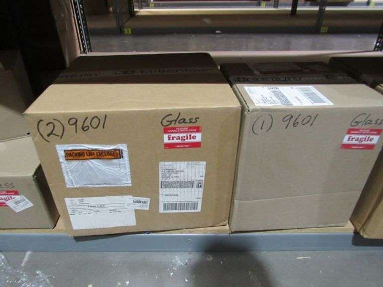 LOT OF APPROX. (5) BOXES, MILLENNIUM LIGHTING GLASS GLOBES, #9601, 3491, 2974