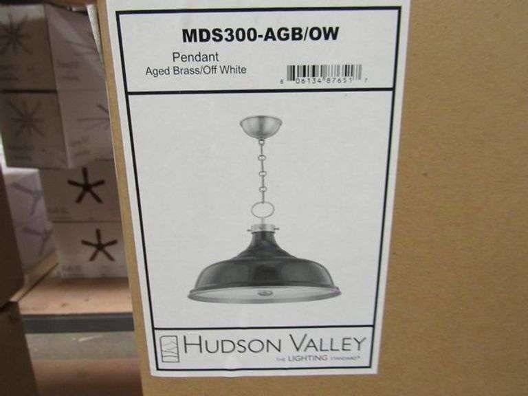 HUDSON VALLEY PENDANT #MDS300-AGB/OW (sold 2x the money)
